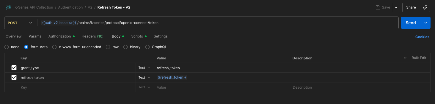 Refresh Token Request